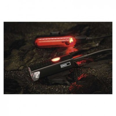 LED přední + zadní nabíjecí svítilna na kolo P3923, 90 lm (1 ks) - foto č. 14