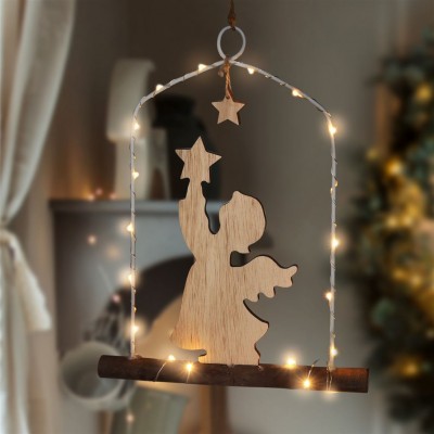 Solight LED závěsná dekorace - anděl, 20x LED, 2xAA - foto č. 7